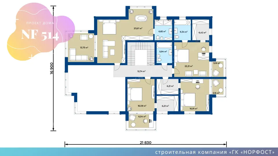 NF 514 - планировка дома