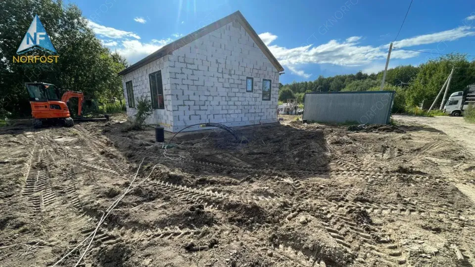 Строительство одноэтажного дома Barnhouse