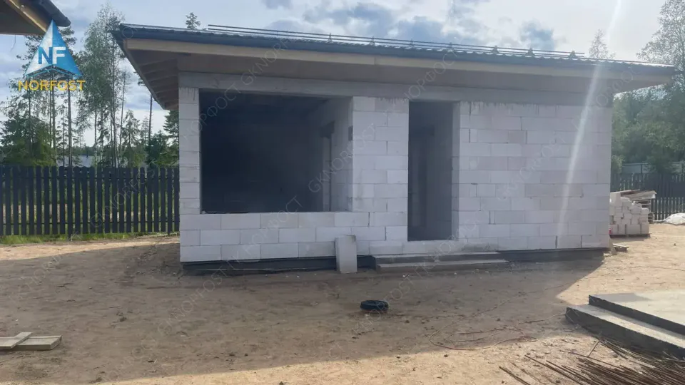Строительство одноэтажного дома в Агалатово