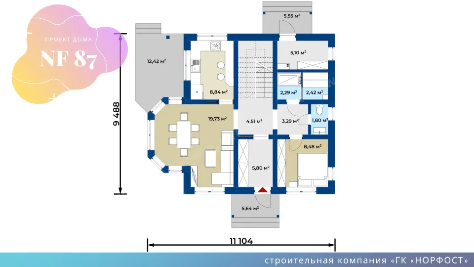 NF 87 - планировка дома