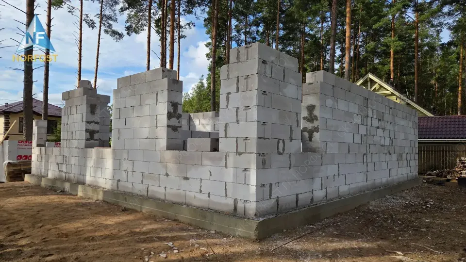 Строительство дома из газобетонных блоков в СПб