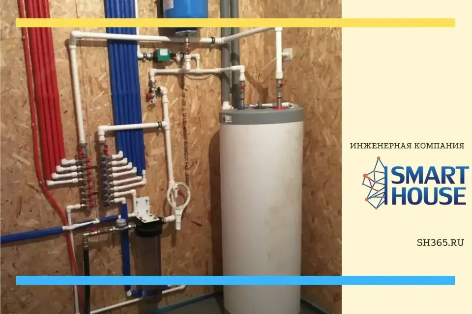 Устройство инженерных сетей в частном доме под ключ пос. Дружной каркасный одноэтажный дом