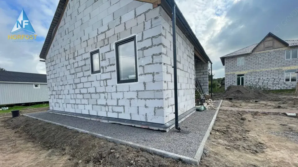 Строительство одноэтажного дома Barnhouse