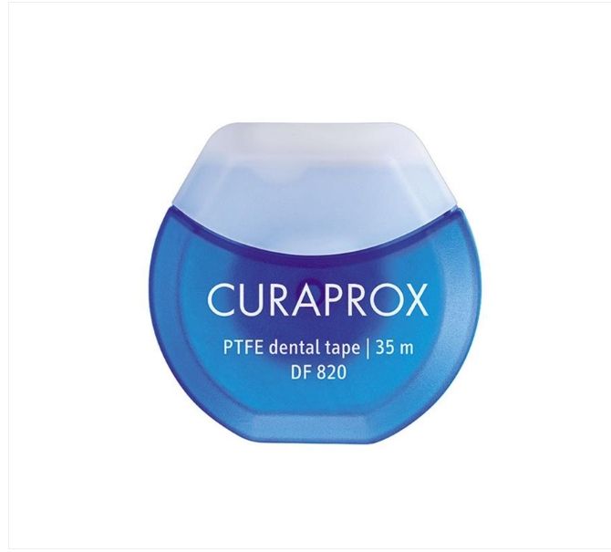 Нить межзубная Curaprox тефлоновая с хлоргексидином