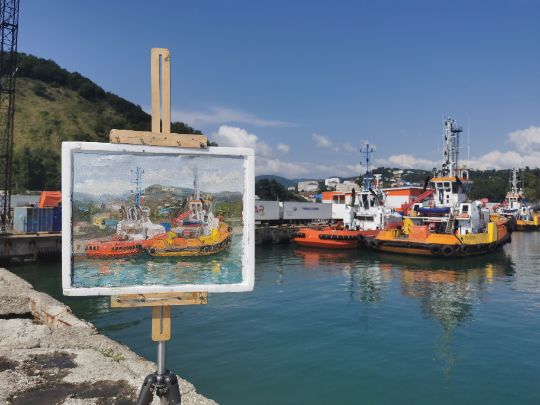 Этюд Буксирчики