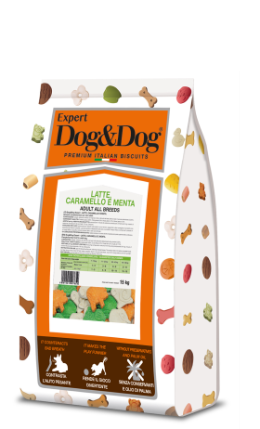 Печенье Dog&Dog Latte, Caramello E Menta Adult All Breeds