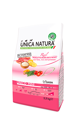 Корм для собак UNICO MINI RAW HAM