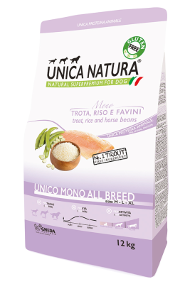 Корм для собак UNICO Mono Trout