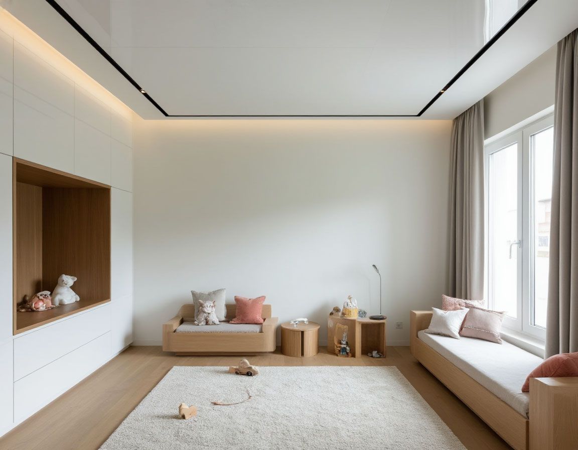 Натяжной потолок в детской комнате