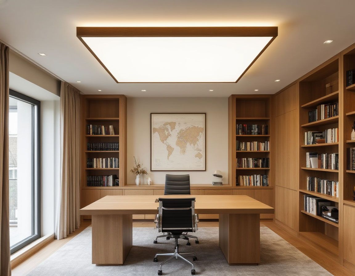 Натяжной потолок в офисе