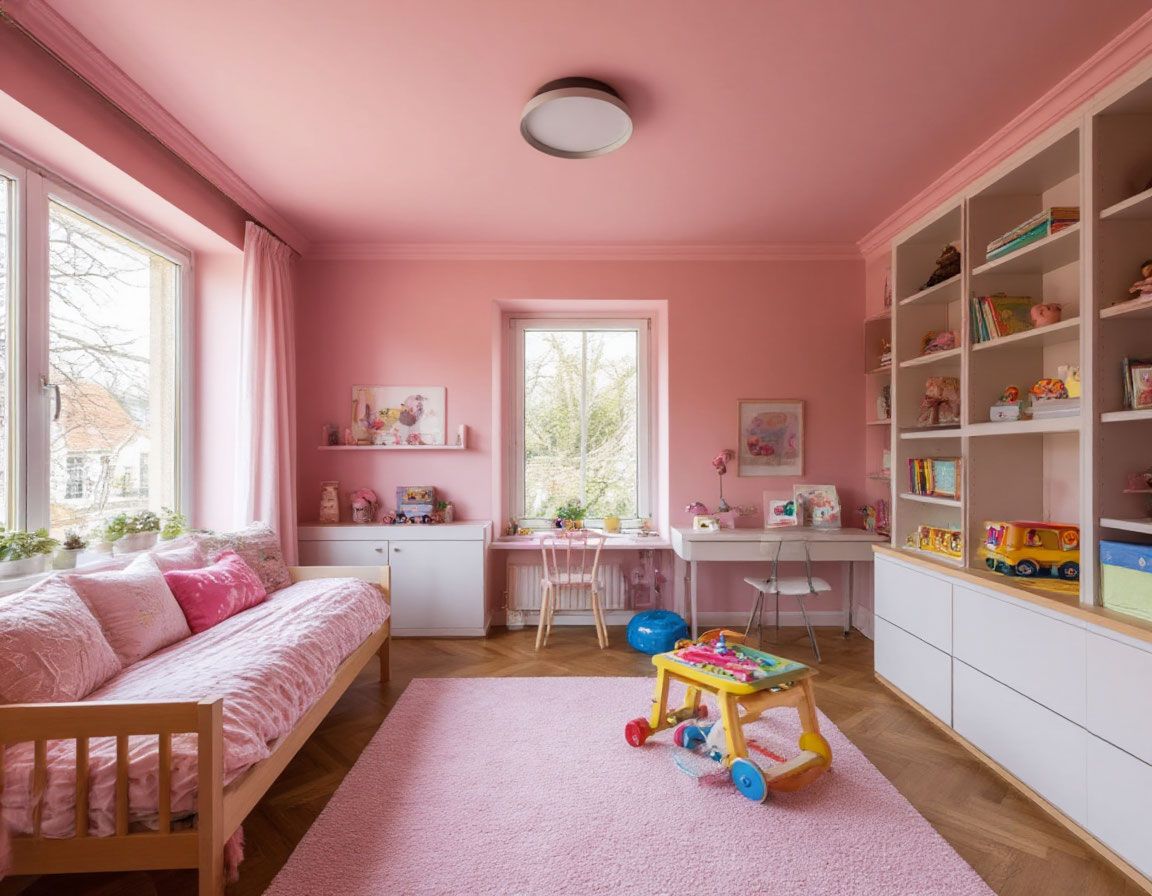 Натяжной потолок в детской комнате