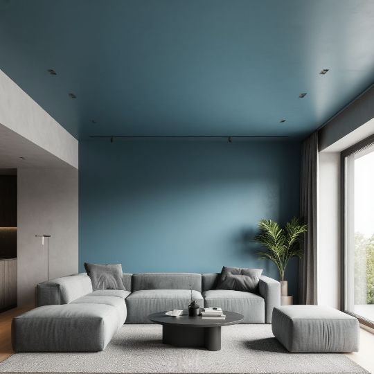 Цветной натяжной потолок