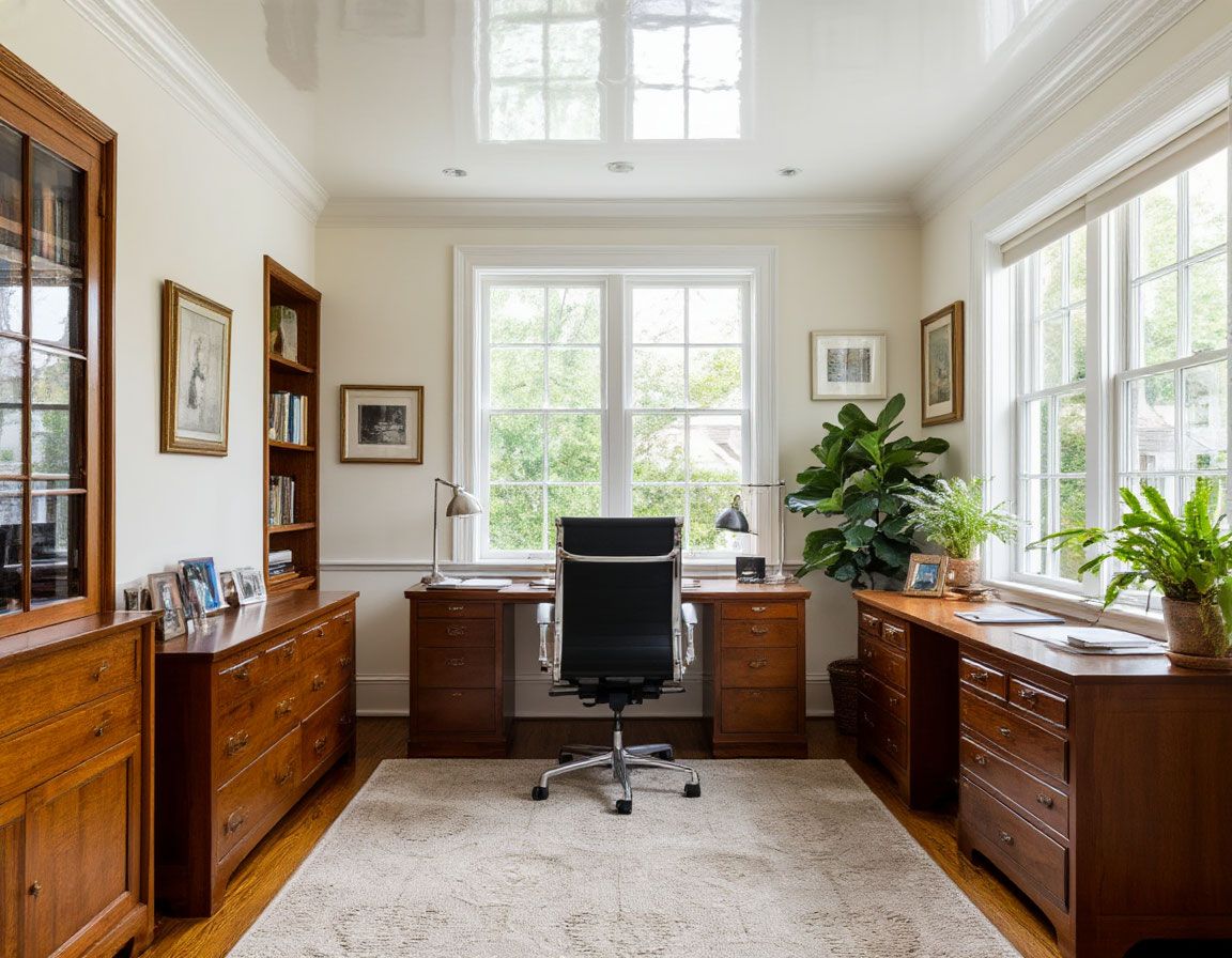 Натяжной потолок в офисе