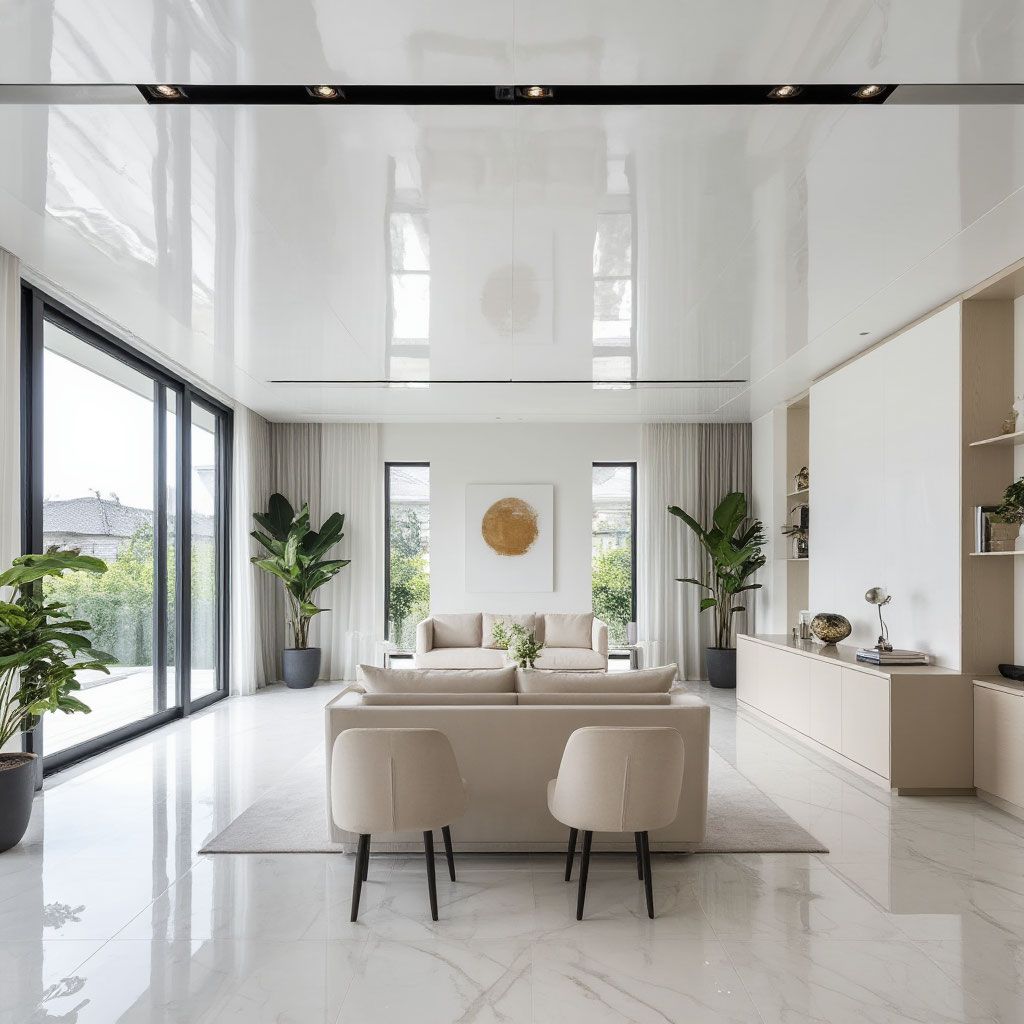 Преимущества выбора глянцевых натяжных потолков