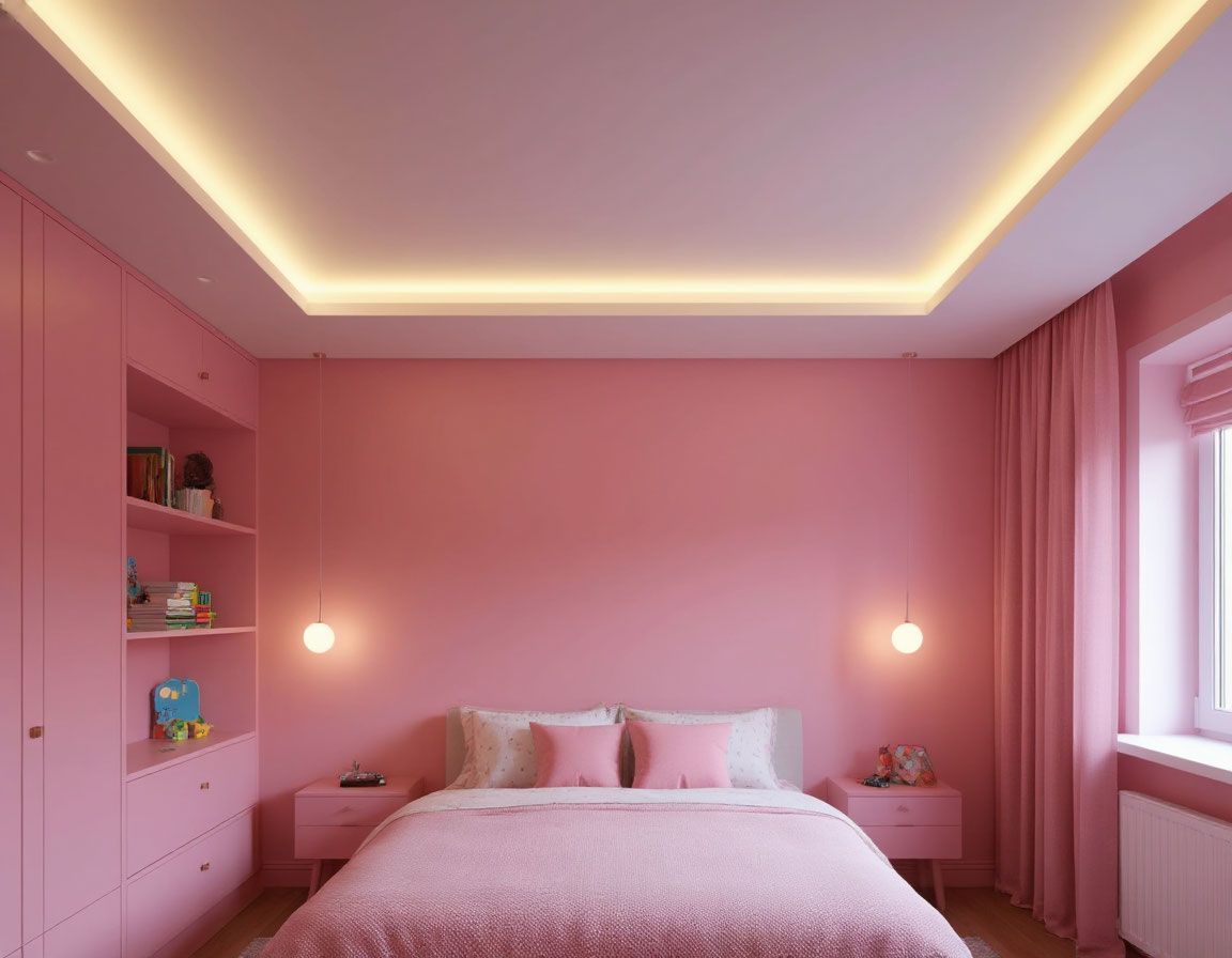 Натяжной потолок в детской комнате