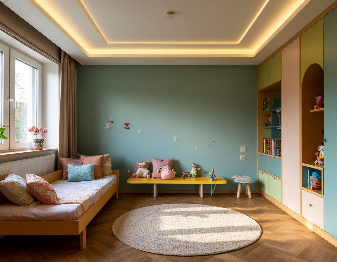 Натяжной потолок в детской комнате