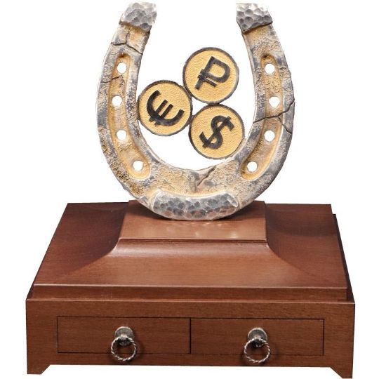 Кабинетная инсталляция "Подкова", 240.44 г серебра