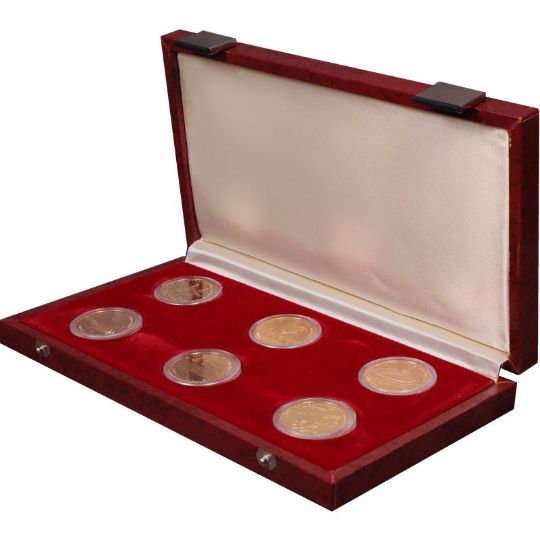 СССР Набор "Олимпиада 1980" 1977-1980 г.г. (пруф), 6*15.55 г золота