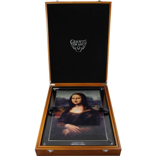 "Гиганты искусства. Мона Лиза" 2017 г., 1000 г серебра