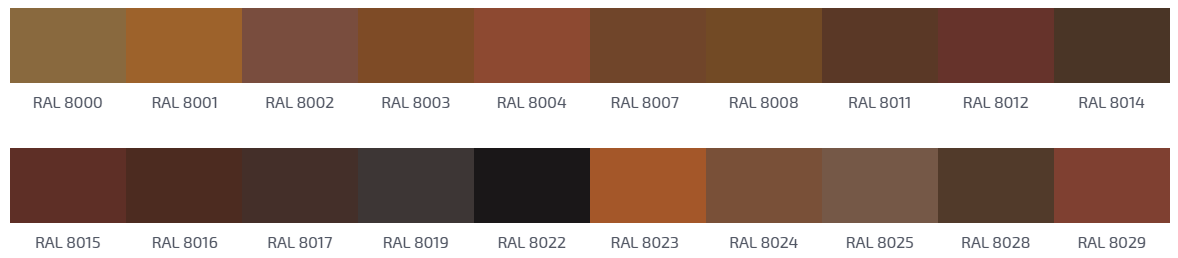 RAL Коричневый