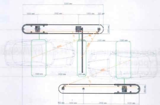 Типовой блок "реверсивный проезд" с системой определения номеров