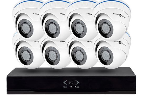 Комплект на 10 видеокамер Full HD с видеорегистратором и жестким диском на 6Tb для производства