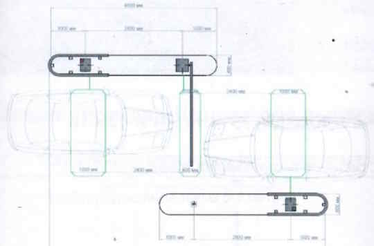 Типовой блок "реверсивный проезд" без системы распознавания номеров