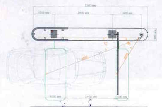 Типовой блок "1 проезд" с системой определения номеров