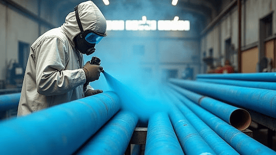 Порошковая покраска труб, цены