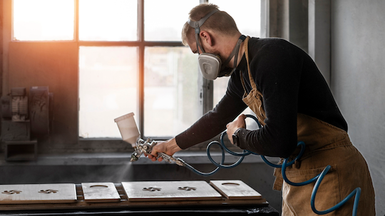 Порошковая покраска под дерево