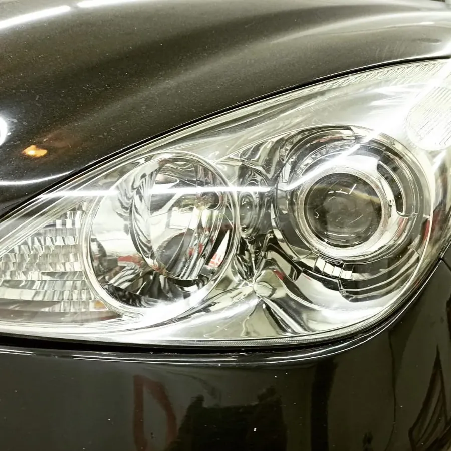 Установка линз ниссан