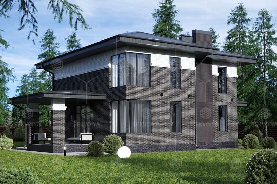 Дом «Юкка» в стиле Райта 161,7 м²