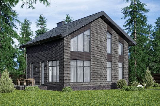 Готовый дом «Шафран» 120 м² на участке 6.89 соток