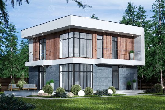 Стильный дом «Сандал» 138 м²