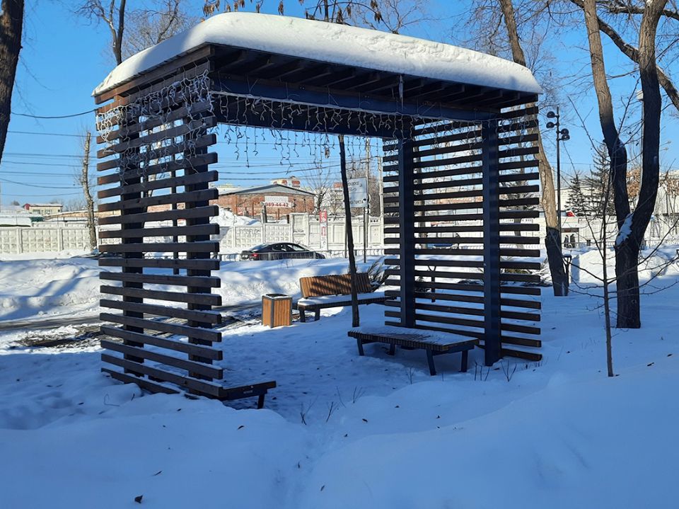 Сквер по ул. Аврора, г. Самара, 2020 г.