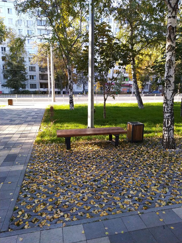Сквер по ул. Мичурина, г. Самара, 2020 г.