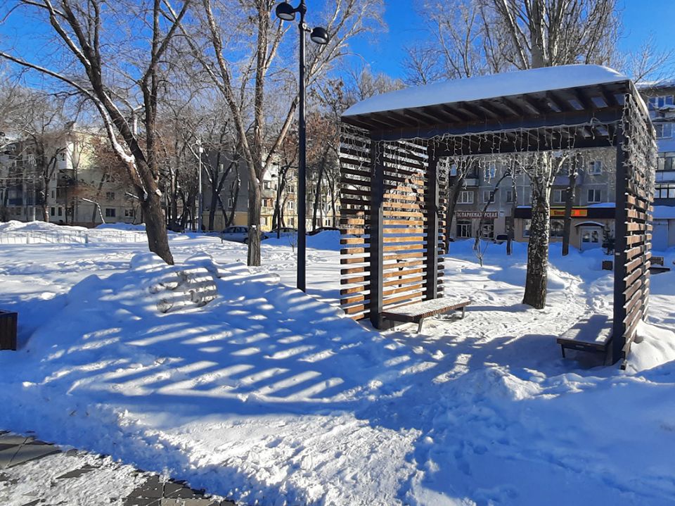 Сквер по ул. Аврора, г. Самара, 2020 г.