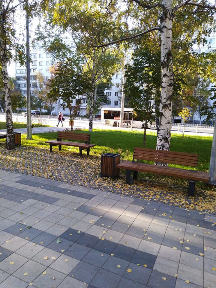 Сквер по ул. Мичурина, г. Самара, 2020 г.