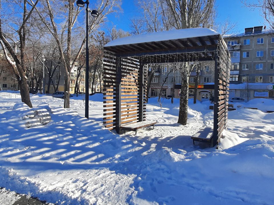Сквер по ул. Аврора, г. Самара, 2020 г.