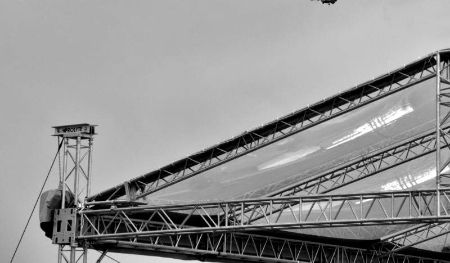 Элеваторная крыша с прозрачным тентом