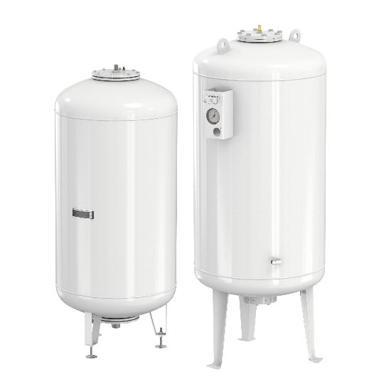 Расширительные мембранные баки Flexcon Airfix P 400 - 5000 для установок питьевого водоснабжения в закрытых системах охлаждения и нагрева воды.