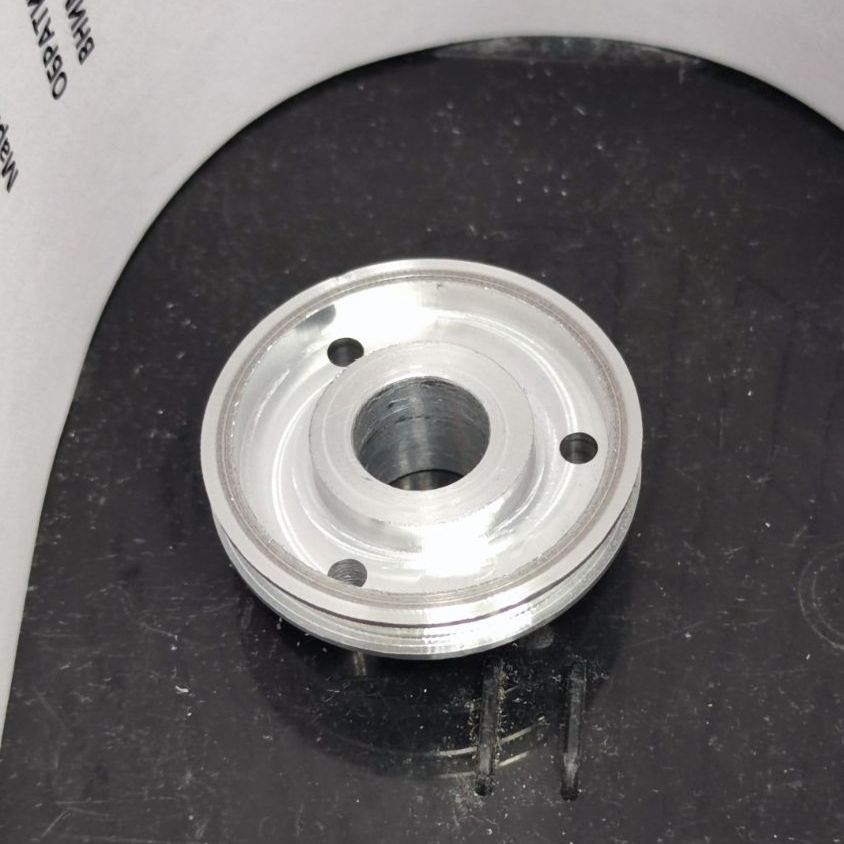 Токарная ЧПУ + фрезерная ЧПУ обработка. Материал алюминий Д16Т.