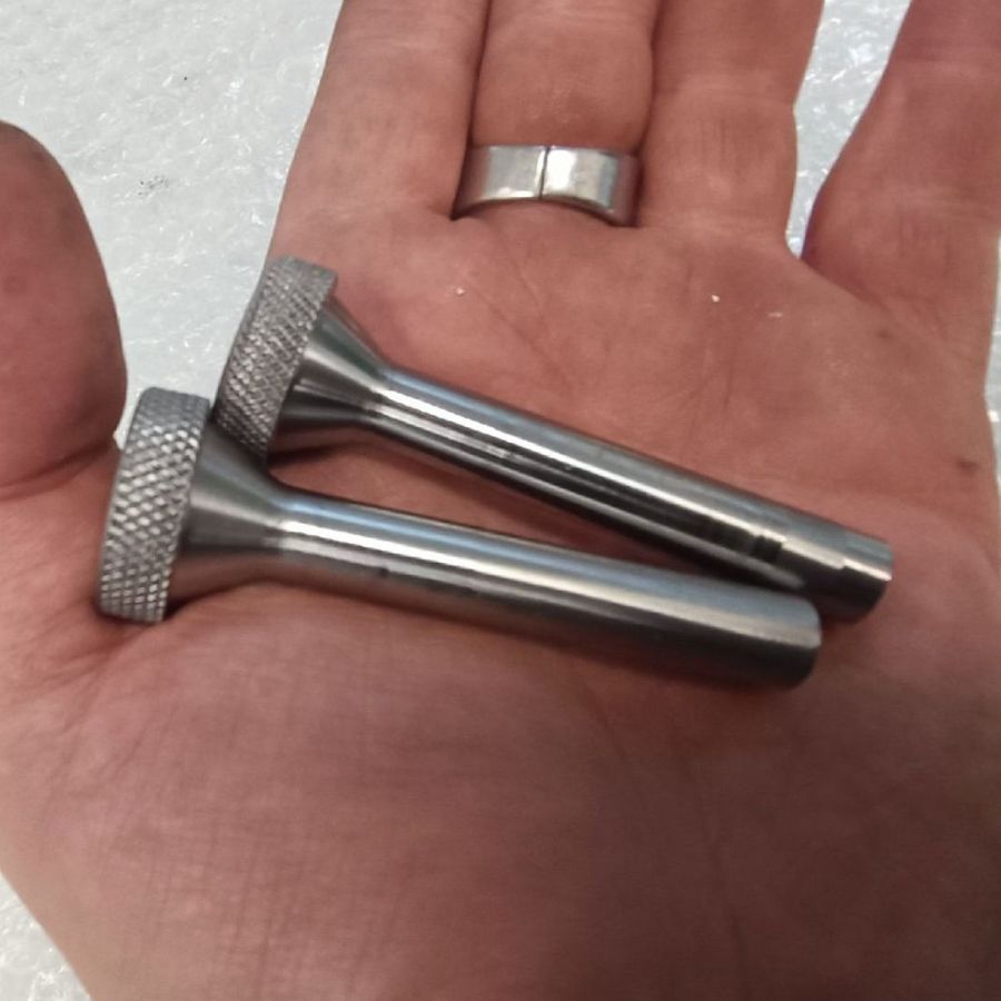 Ручка. Обработка на токарном ЧПУ. Материал нержавеющая сталь.