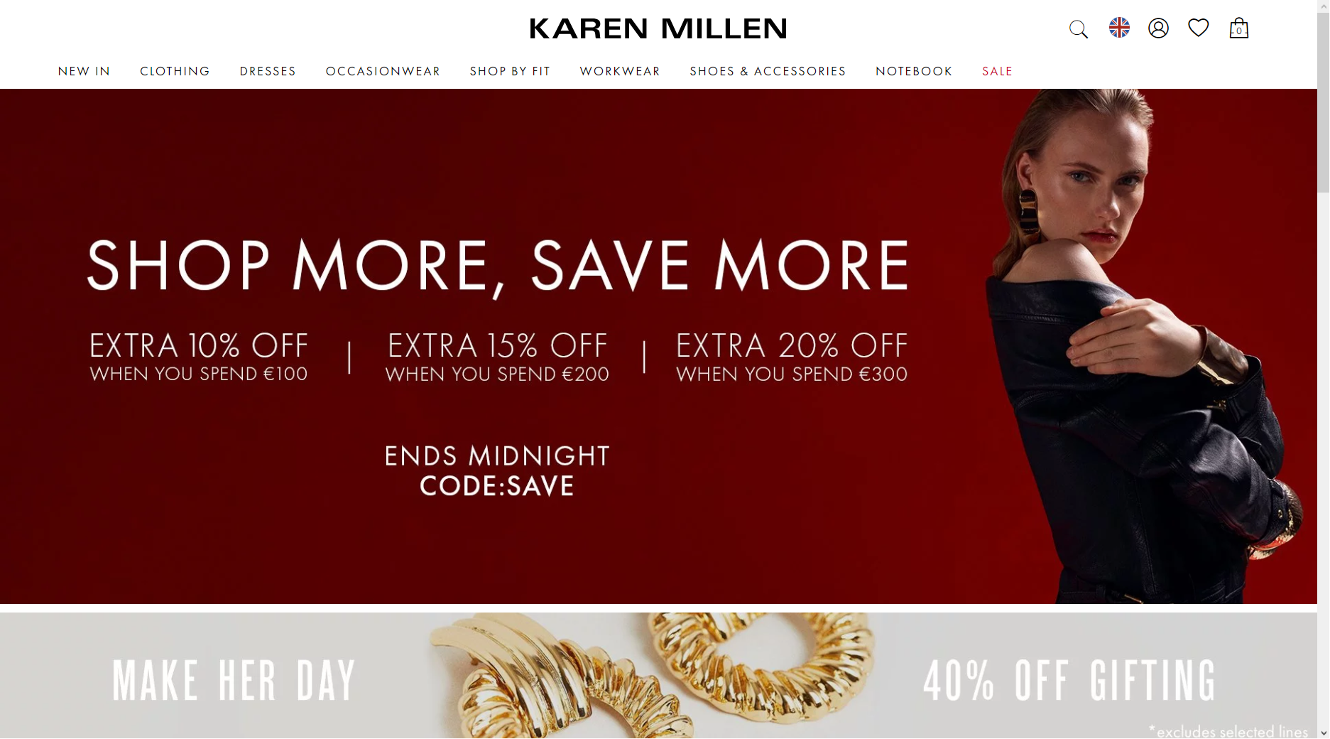 Сайт Karen Millen