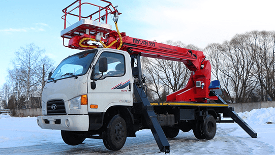 Аренда автовышки - длина стрелы 28 м