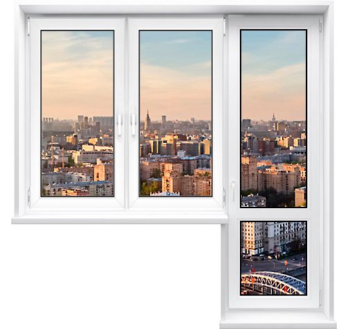 пластиковая дверь на балкон