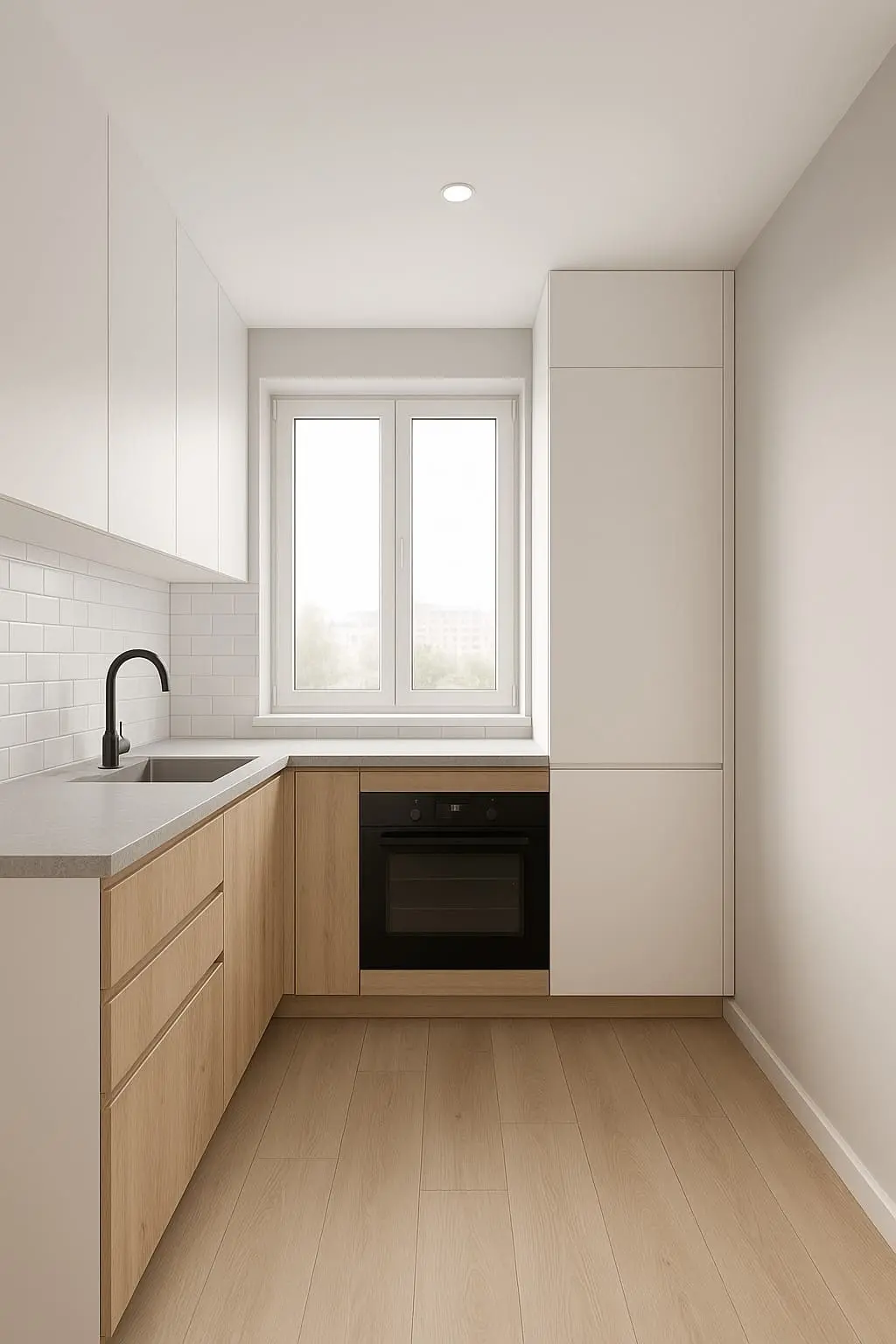 Угловая кухня на заказ в студии 3,2 м