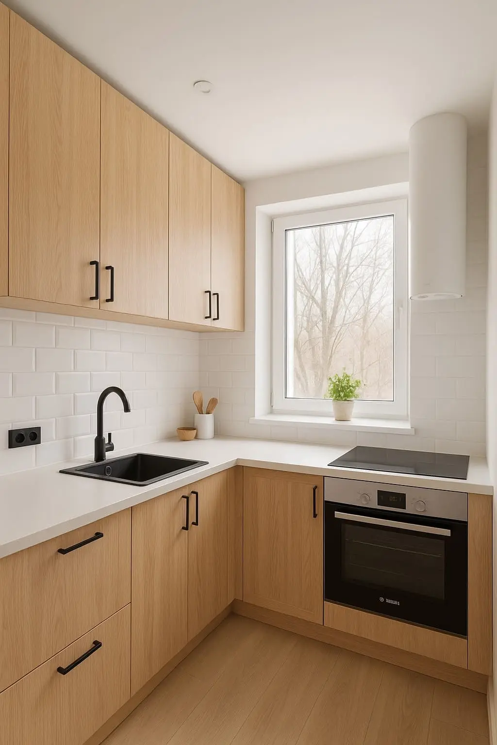 Маленькая кухня на заказ в хрущёвке 5,8 м²