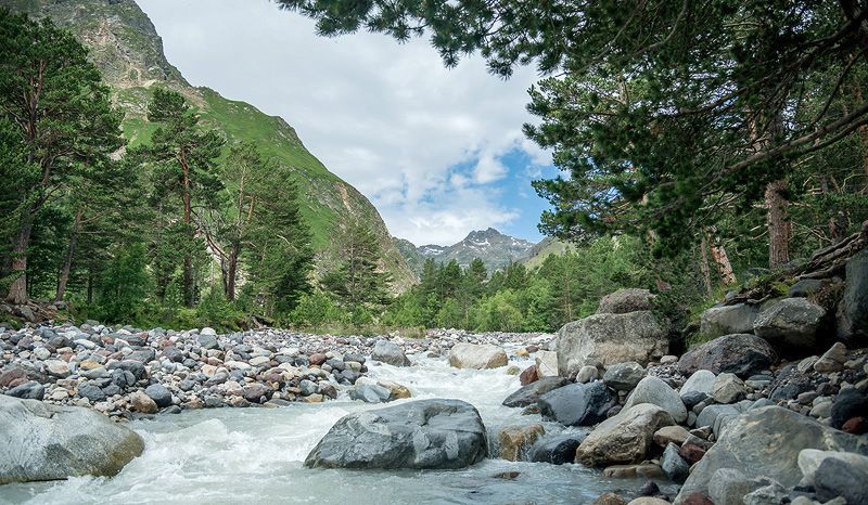 Река Баксан - Приэльбрусье