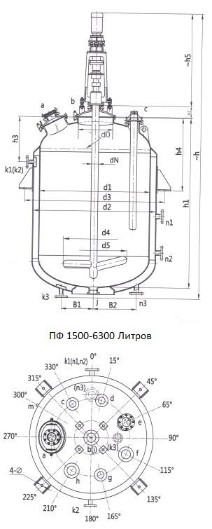 Эмаллированные реакторы 200-500 литров